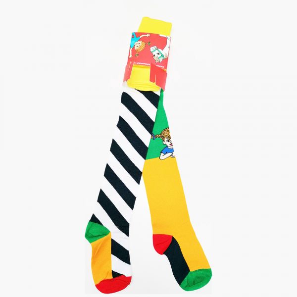 MARTINEX - SKEW STRIPES TIGHTS - PIPPI LANGSTRUMPF STRUMPFHOSE -