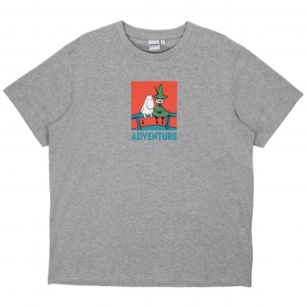 MARTINEX - ALVI T-SHIRT ADVENTURE - MOOMIN T- SHIRT FÜR ERWACHSENE - MGREY