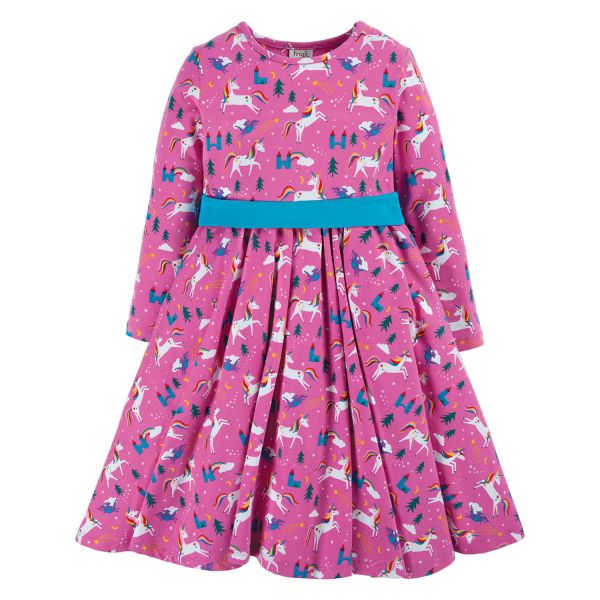 FRUGI - PARTY SKATER DRESS - LANGARMKLEID - UNICORNS