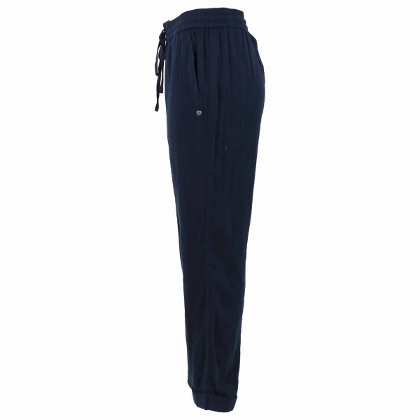 DANEFAE - DANELISELEJE CLOTH PANTS - DAMEN SOMMERHOSE - DARK NAVY