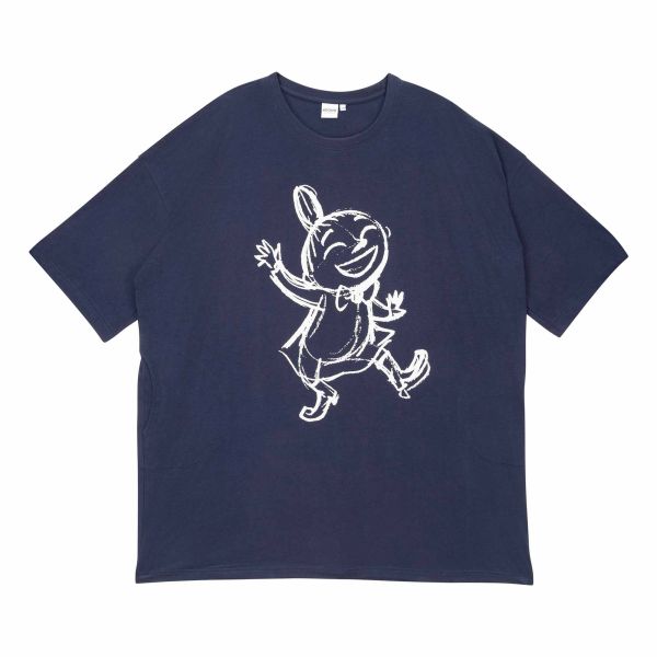 MARTINEX - NANNA GIANT TEE - DAMEN KURZARMSHIRT - LITTLE MY DBL/DUNKELBLAU
