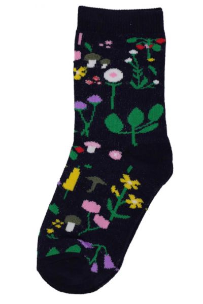 DANEFAE - DANEDANMARK KIDS SOCKS - KINDER SOCKEN - NAVY BOTANICAL