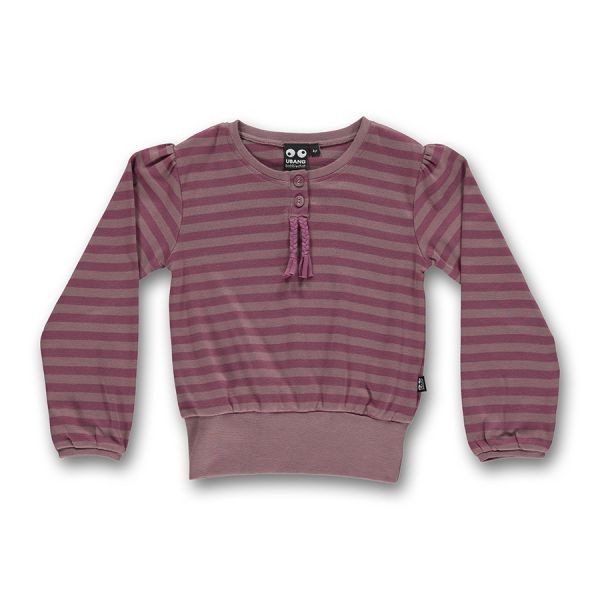 Ubang - Puffed blouse - Puffärmel Oberteil - Wood rose stripe