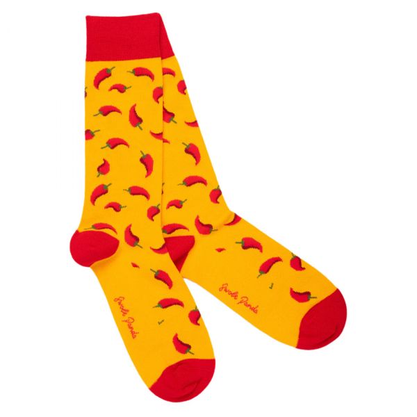 SWOLE PANDA - RED CHILLI SOCKS - HERREN SOCKEN MIT CHILLIS /40-45