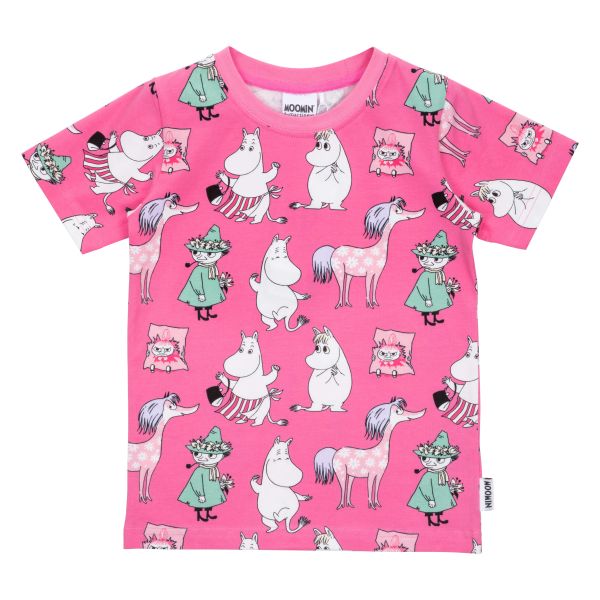 MARTINEX - GIRL GANG T-SHIRT - KURZARM T- SHIRT - MAGENTHA