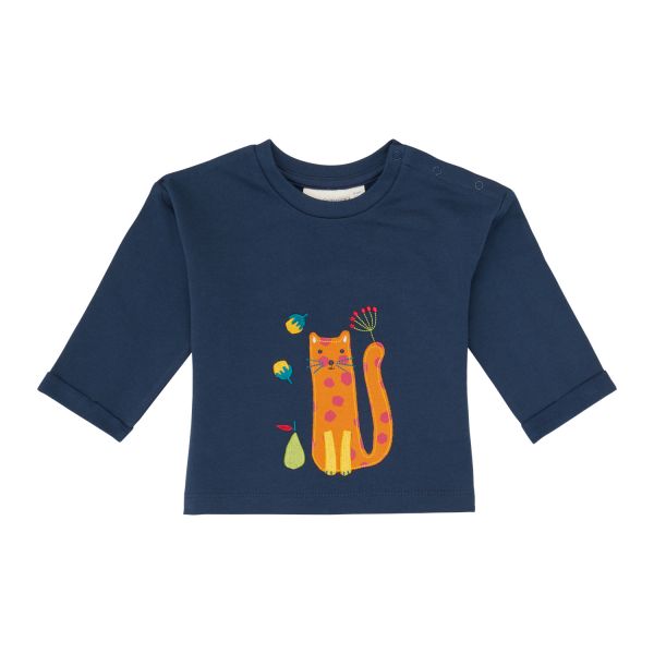 SENSE ORGANICS - NOLANI BABY SWEATER - WEICHER SWEAT- PULLOVER - NAVY + CAT