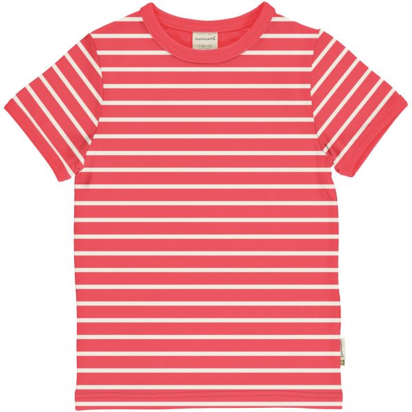 MAXOMORRA - TOP SS STRIPES STRIPES - KURZARM T- SHIRT