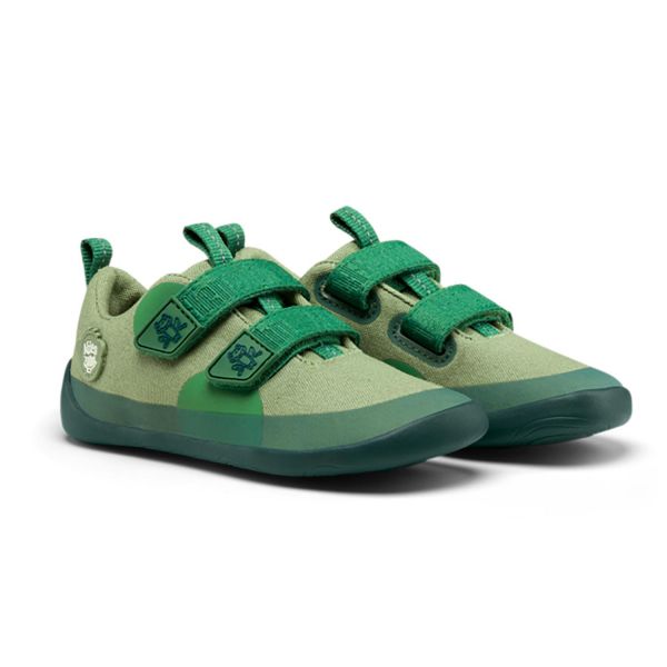 AFFENZAHN - MINIMAL BARFUSS SCHUH LOWCUT LUCKY - BAUMWOLLE - FROG/GREEN