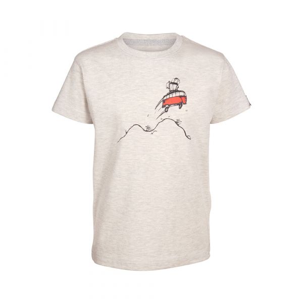 ELKLINE - HIGHJUMP - KINDER T-SHIRT GOTS - LIGHTGREYMELANGE