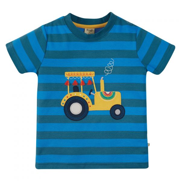 FRUGI - SID APPLIQUE - KURZARM T-SHIRT