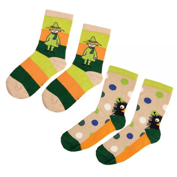 MARTINEX SNUFKIN SOCKS 2PACK - SOCKEN IM 2-ER PACK - BEIGE