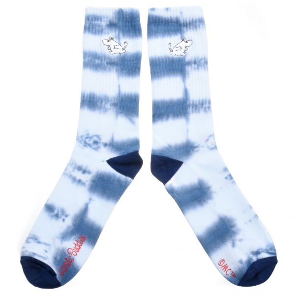 NORDIC BUDDIES - TYEDYE SOCKS MEN MOOMIN - MOOMIN HERREN SOCKEN - BLUE