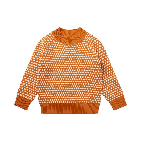 Sense Organics - KURUK - STRICK SWEATER - Navy/Ivory