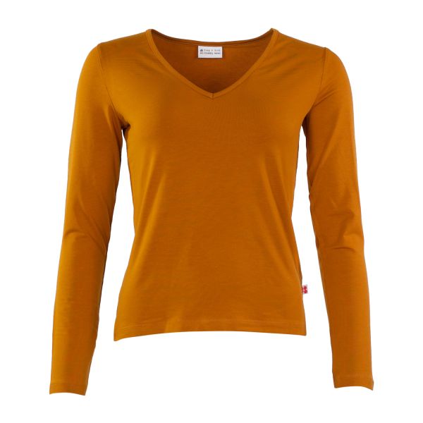 FROY & DIND - SHIRT VITA JERSEY TENCEL - DAMEN OBERTEIL - PUMPKIN