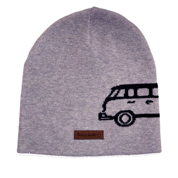 WHEELDOM - MÜSSE - VW - BEANIE JERSEYMÜTZE - GREYMELANGE