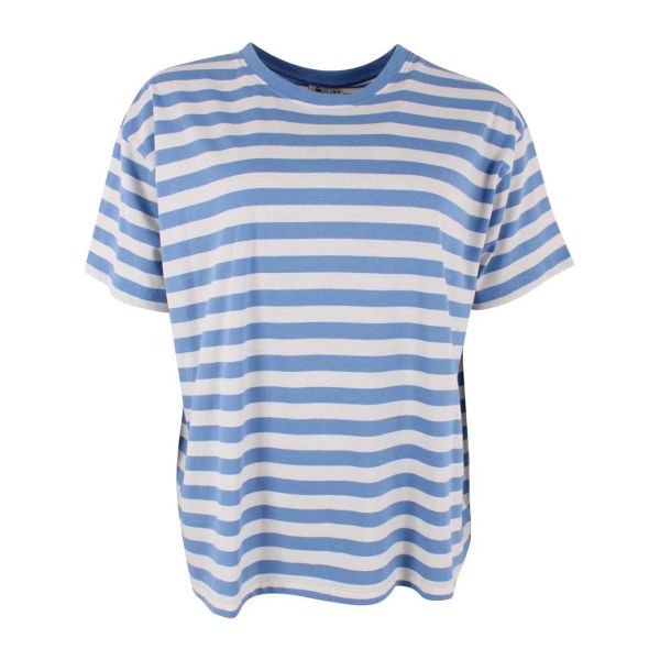 DANEFAE - DANEBASIC BOXY TEE - GESTREIFTES DAMEN KURZARMSHIRT