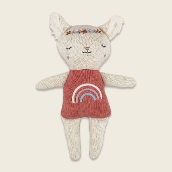 AVA&YVES - BABYRASSEL LAMM MIT REGENBOGEN - ROSE