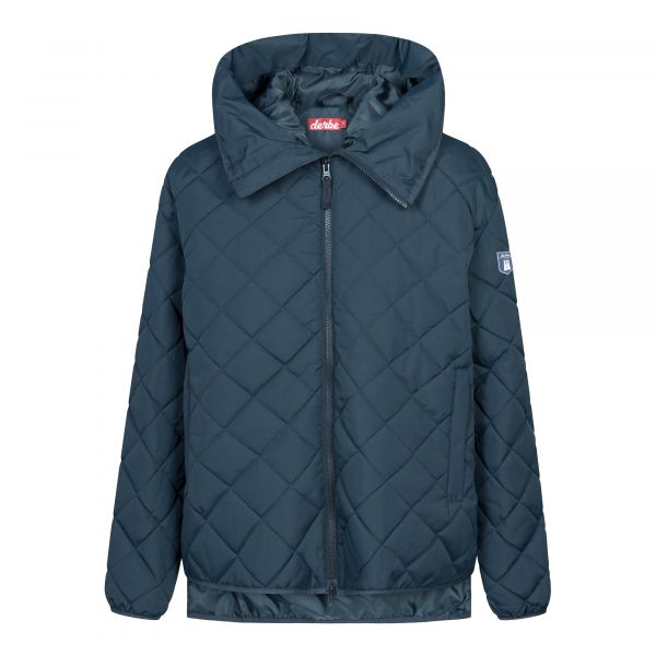 DERBE- QUILTBY SHORT - DAMEN JACKE - NAVY