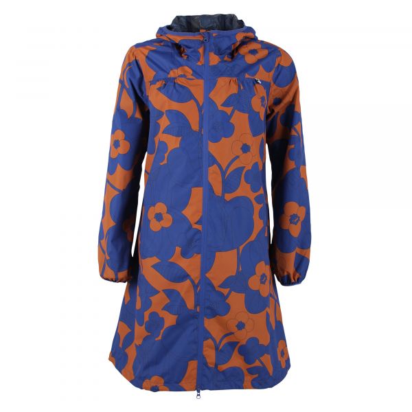 DANEFAE - DANEHELEN RAINJACKET - DAMEN REGENMANTEL - OCCER/ROYAL BLUE BLOOM BOOM