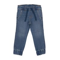 VILLERVALLA - RELAXED CHINOS - WEICHE HOSE MIT ELASTISCHEM BUND - INDIGO WASH VILLERVALLA - RELAXED CHINOS - WEICHE HOSE MIT ELASTISCHEM BUND - INDIGO WASH