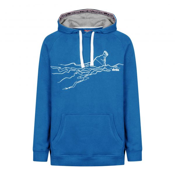 DERBE - FLASCHENPOST - HERREN HOODIE KAPUZENPULLOVER - SWEDISH BLUE