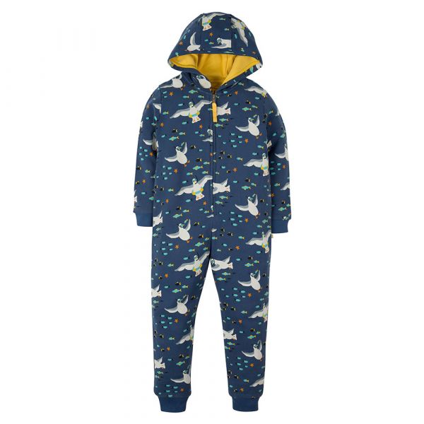 Frugi - Big Snuggle Suit - Kuschel Overall - Seagull Snorkel
