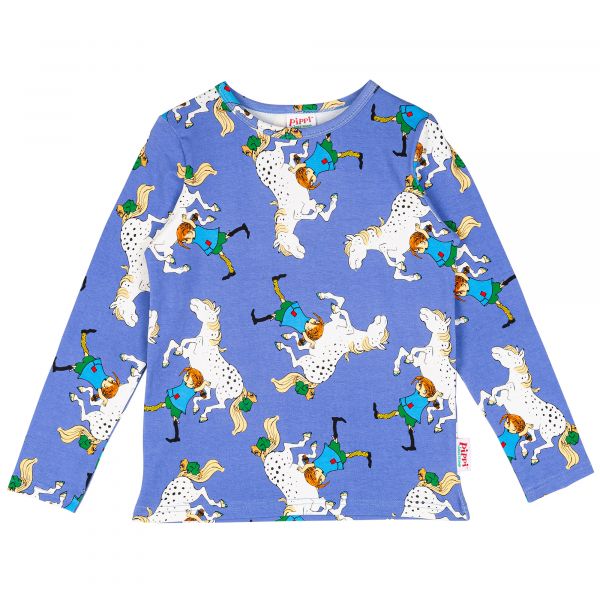 MARTINEX THE HORSE SHIRT - PIPPI LANGSTUMPF LANGARMSHIRT - BLUE