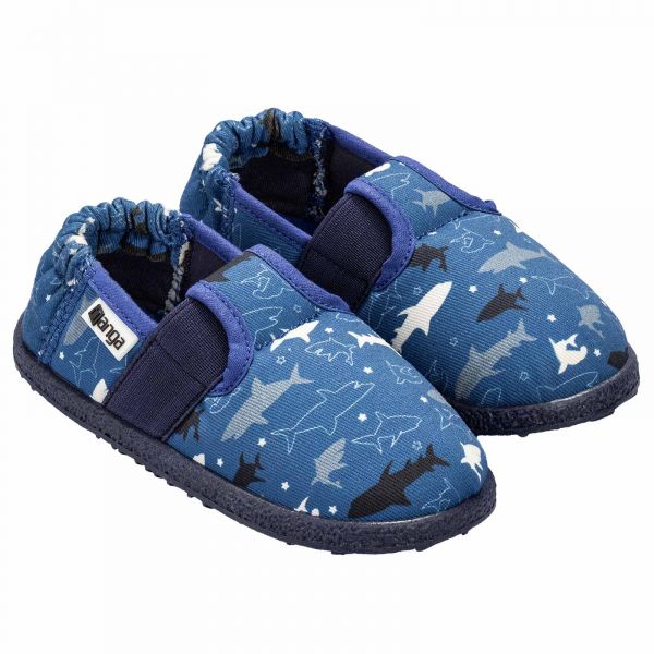 NANGA - KINDER HAUSSSCHUHE - HAIALARM 2.0 - HELLBLAU