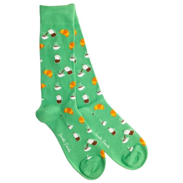 SWOLE PANDA - COFFEE BAMBOO SOCKS - HERREN SOCKEN MIT FRÜHSTÜCK