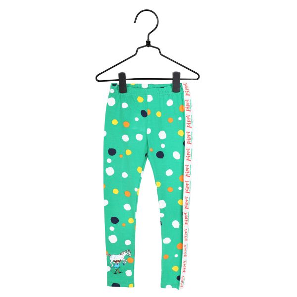 MARTINEX - SPECKLED LEGGINGS - PIPPI LANGSTRUMPF HOSE - RED/GREEN