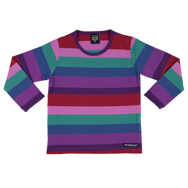 VILLERVALLA - T-SHIRT L/S STRIPES - GESTREIFTES LANGARMSHIRT