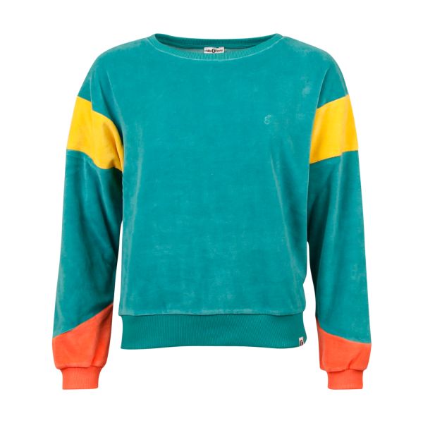 CHILLS & FEVER - SWEATER ONAYA - DAMEN OBERTEIL - TEAL BLUE