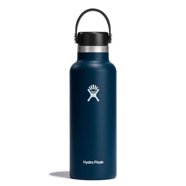 HYDRO FLASK- STANDARD MOUTH 18 OZ - ISOLIERTE TRINKFLASCHE - 532 ML INDIGO