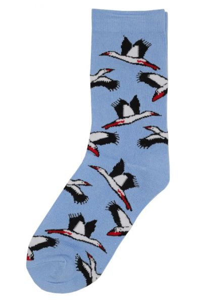 DANEFAE - DANEDANMARK KIDS SOCKS - KINDER SOCKEN - LT BLUE STORKS