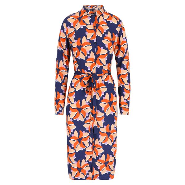 LILY BALOU - GRETA SHIRT DRESS - DAMEN LANGARM KLEID - BIG-FLOWER