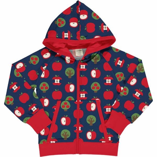 MAXOMORRA - CARDIGAN HOOD SWEAT - KUSCHELIGER KAPUZENPULLOVER - APPLE
