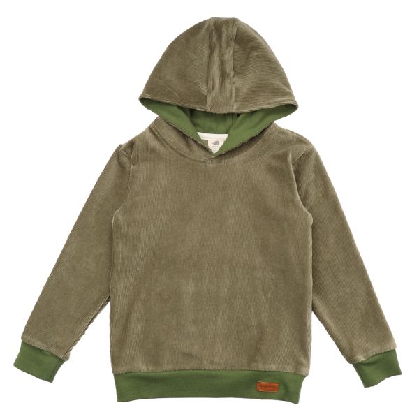 WALKIDDY - BIO PULLOVER-SWEATSHIRT - BURNT OLIVE CORD - BURNT OLIVE CORD