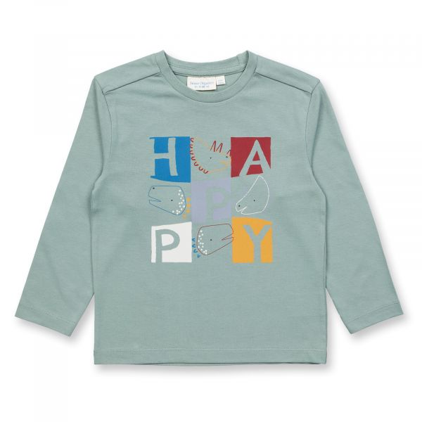 SENSE ORGANICS - LUKE - SHIRT LANGARM - SAGE + DINOS