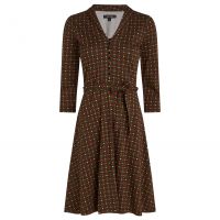 KING LOUIE - EMMY DRESS VALLEY - DAMEN KLEID MIT BINDEGÜRTEL - CABERNET RED KING LOUIE - EMMY DRESS VALLEY - DAMEN KLEID MIT BINDEGÜRTEL - CABERNET RED