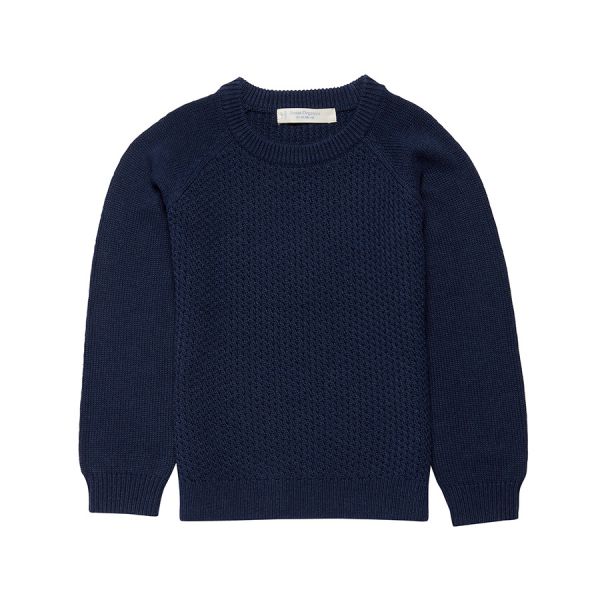 Sense Organics - PIET Strick Pullover - Navy