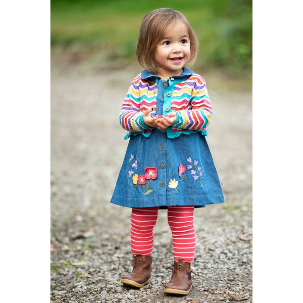 FRUGI - LITTLE NORAH 2PK TIGHTS - 2 BABY STRUMPFHOSEN - WATERMELON BRETON/FAIRY