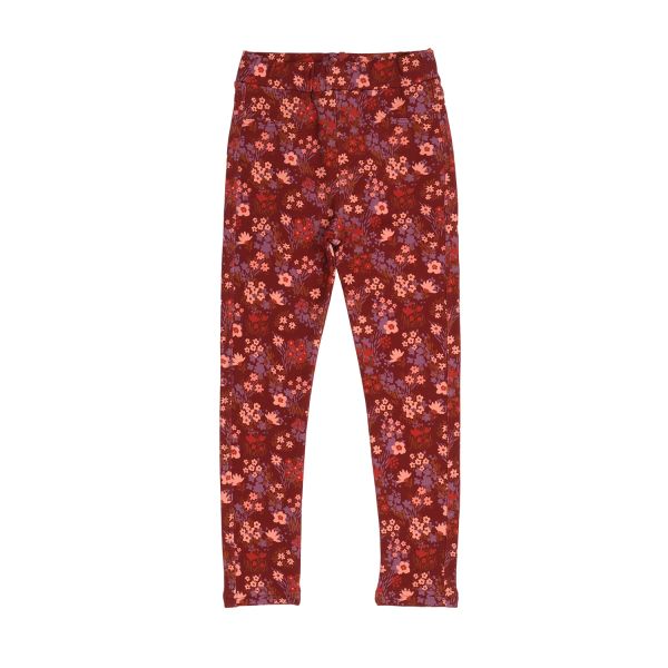 WALKIDDY - THE SECRET GARDEN-SWEAT LEGGINGS - SWEAT LEGGINGS - BORDEAUX