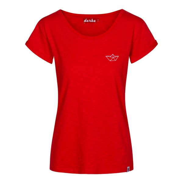 DERBE - SMALL SHIP FLAMÉ - DAMEN KURZARM T- SHIRT - RACING RED