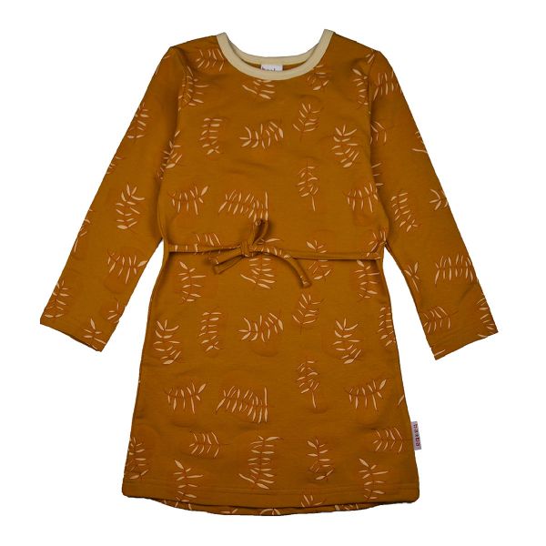 BABA - DRESS LONG SLEEVES - MÄDCHEN KLEID - LEAVES