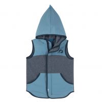 FINKID - ONNI KNIT - STRICKFLEECE WESTE MIT WASSERFESTEN DETAILS - ZIP IN INNENJACKE FINKID - ONNI KNIT - STRICKFLEECE WESTE MIT WASSERFESTEN DETAILS - ZIP IN INNENJACKE