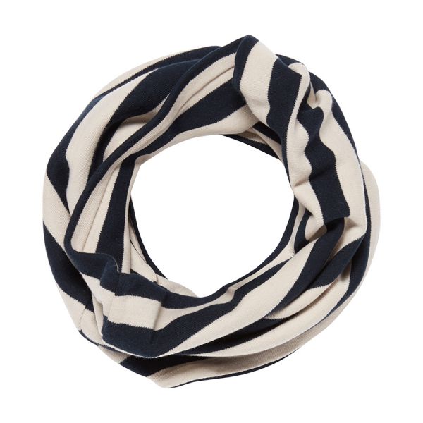 Sense Organics - SUSU Loop Schal - Navy/Grey stripes