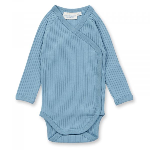 SENSE ORGANICS - YGON - WRAP BODY MIT ÜBERSCHLAG, LANGARM