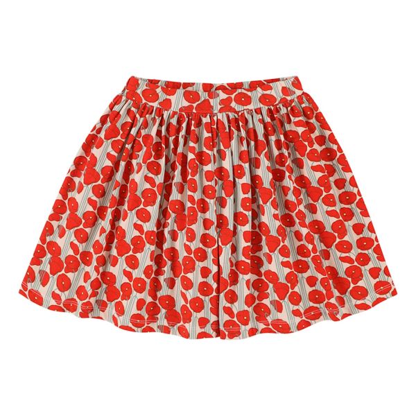 LILY BALOU - ISADORA SKIRT - BLUMEN ROCK - POPPIES