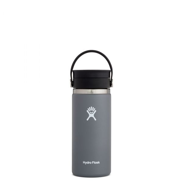 HYDRO FLASK - ISOLIERTER KAFFEEBECHER - FLEX SIP LID - MIT DREHBAREM DECKEL - 473ML STONE