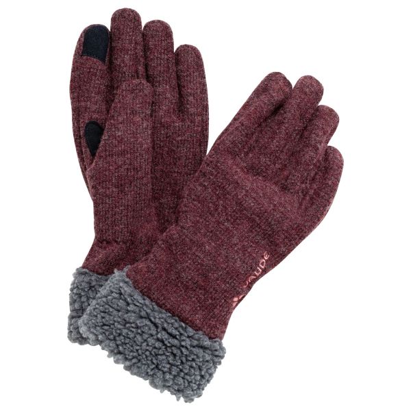 VAUDE - WOMEN'S TINSHAN GLOVES IV - DAMEN WOLL- FINGERHANDSCHUHE - DARK SEA